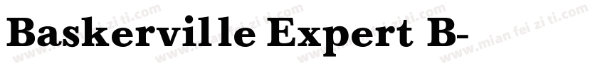 Baskerville Expert B字体转换